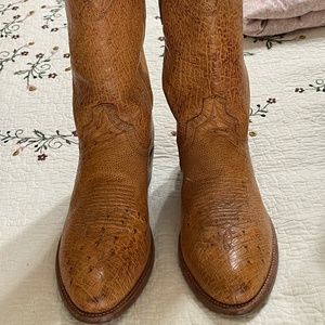 Tecovas The Jasper smooth ostrich 9.5 D